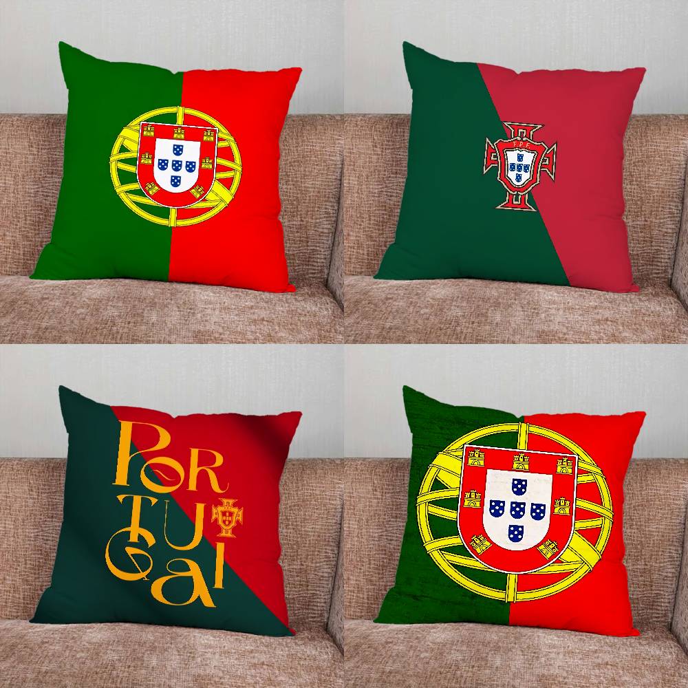 Home Art Textiles - Portugal Flag Art Pillow Case For