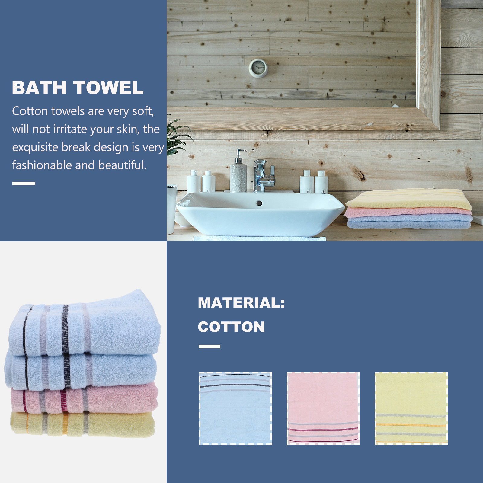 4Pcs Heavy Duty Cotton Bath To - Home Textiles Pakistan incelemesi ve fiyatı
