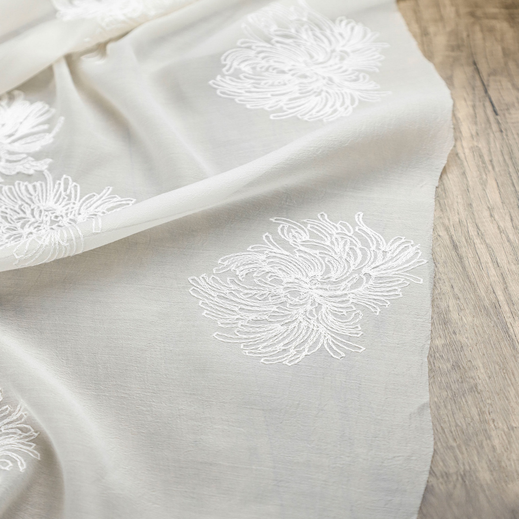 1Meter Chrysanthemum Embroider - Home Textiles Importers In Usa incelemesi ve fiyatı