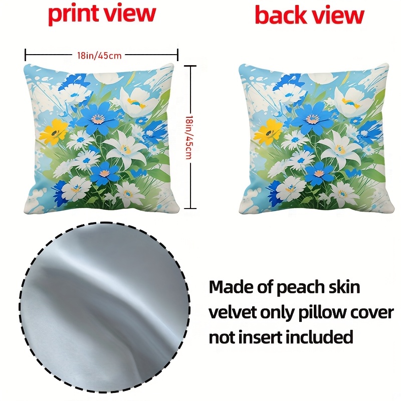Pillow Covers Set of 4 Rural F - Pillow Insert 18X18 incelemesi ve fiyatı