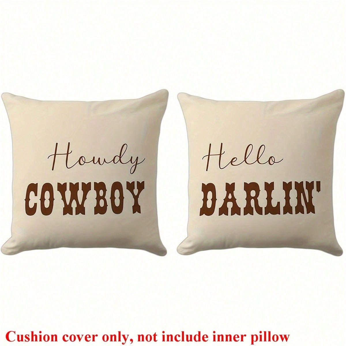 2pcs Western Cowboy Throw Pill - Pillow Insert 18X18 incelemesi ve fiyatı