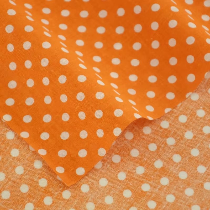50X150CM White Orange Polka Do - Home Textiles Products incelemesi ve fiyatı