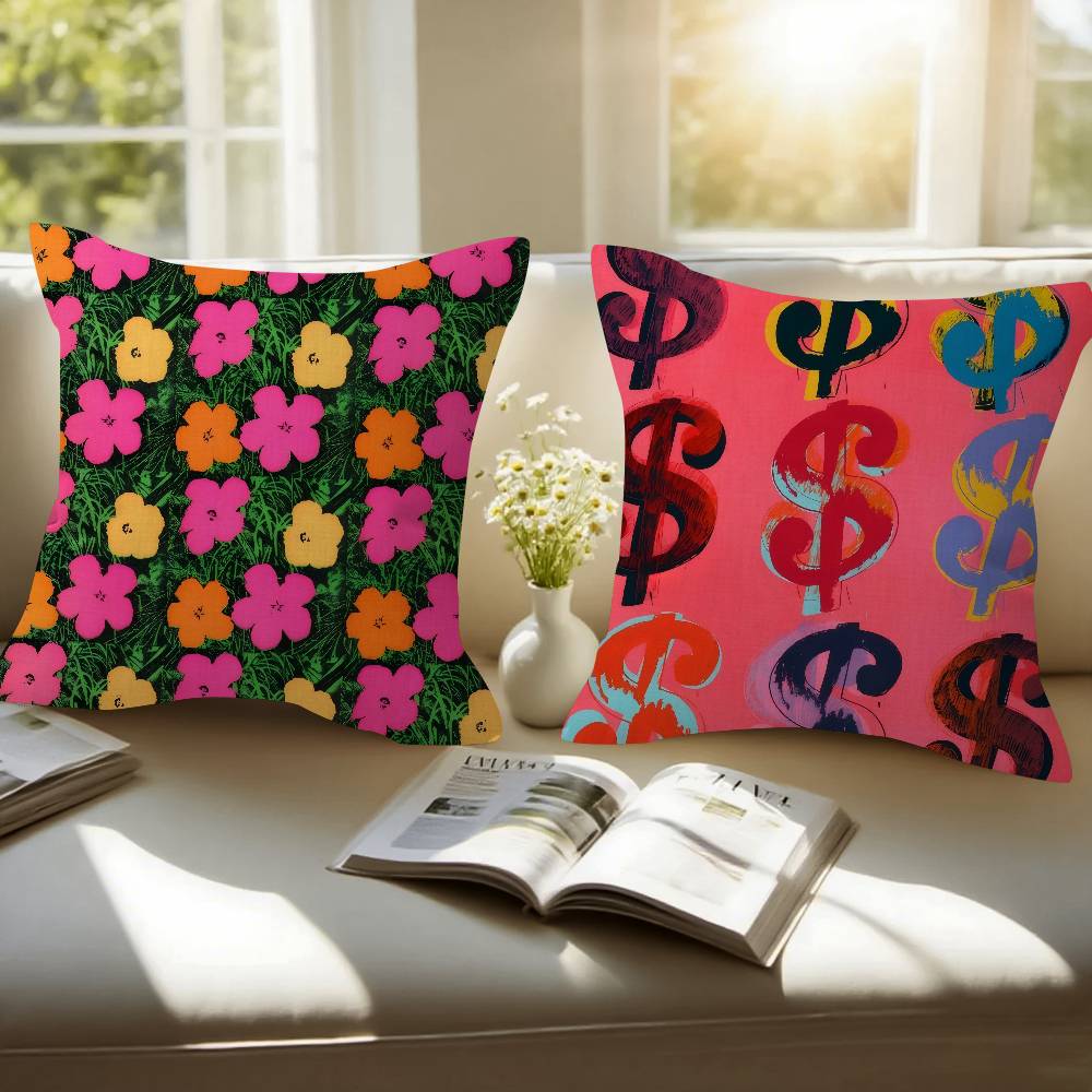 A-Andy W-Warhol Art  Cushion C - Home Art Textiles incelemesi ve fiyatı