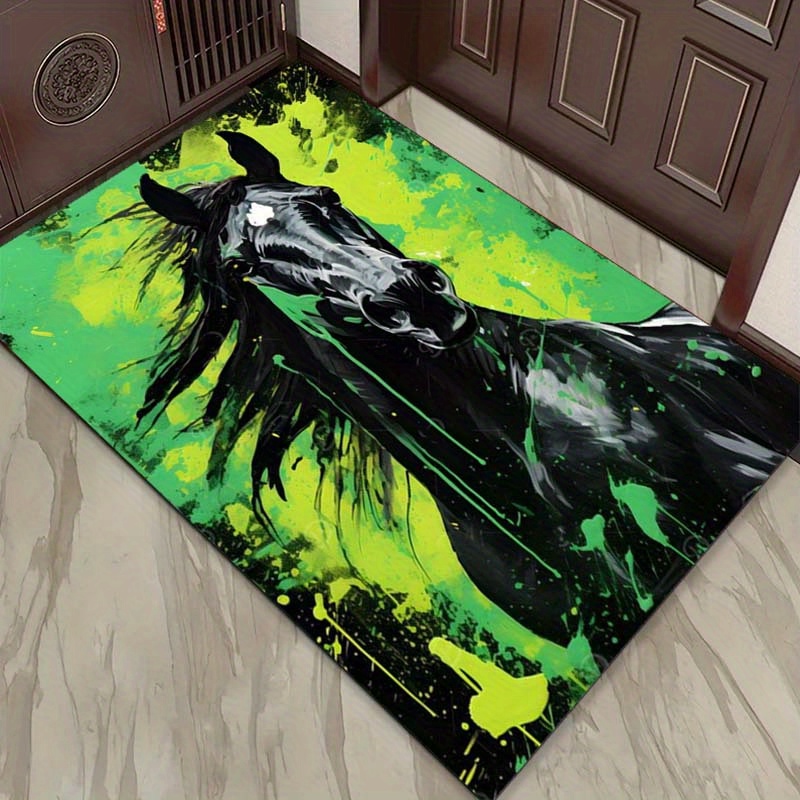 Abstract Horse Rug in Green an - Home Textiles Designer incelemesi ve fiyatı