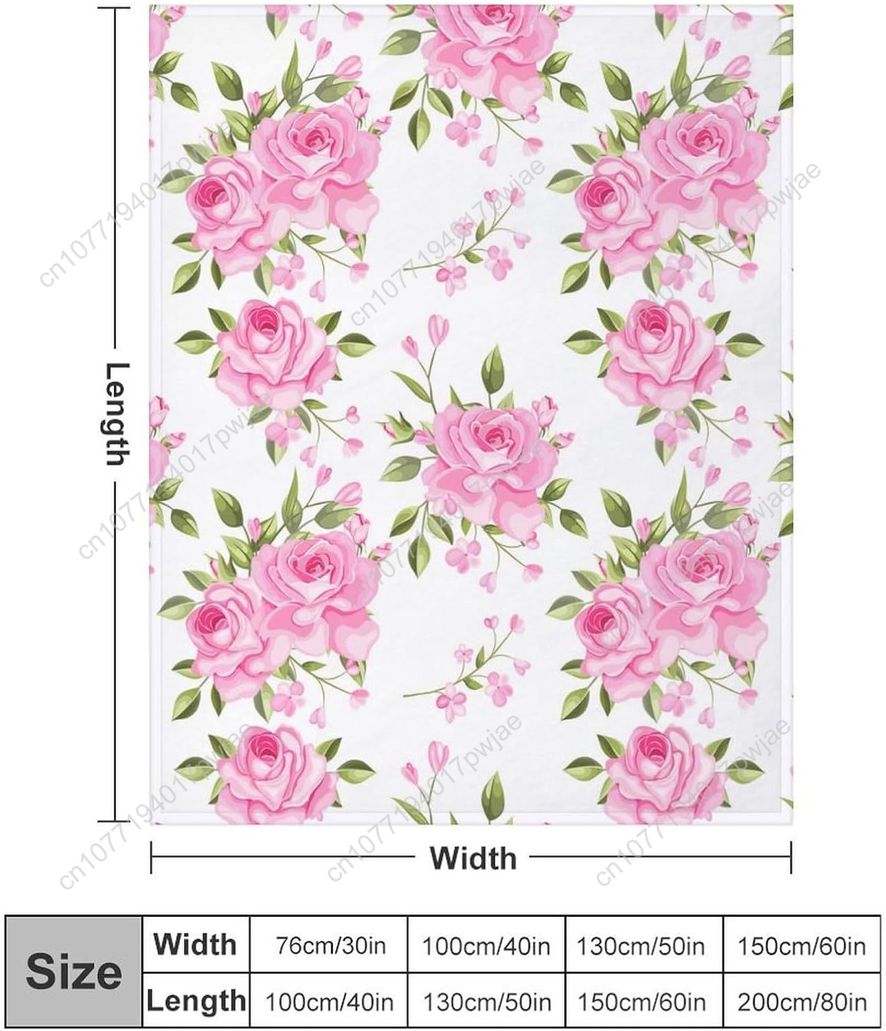 Pink Flower Throw Blanket Flor - Home Of Textiles incelemesi ve fiyatı