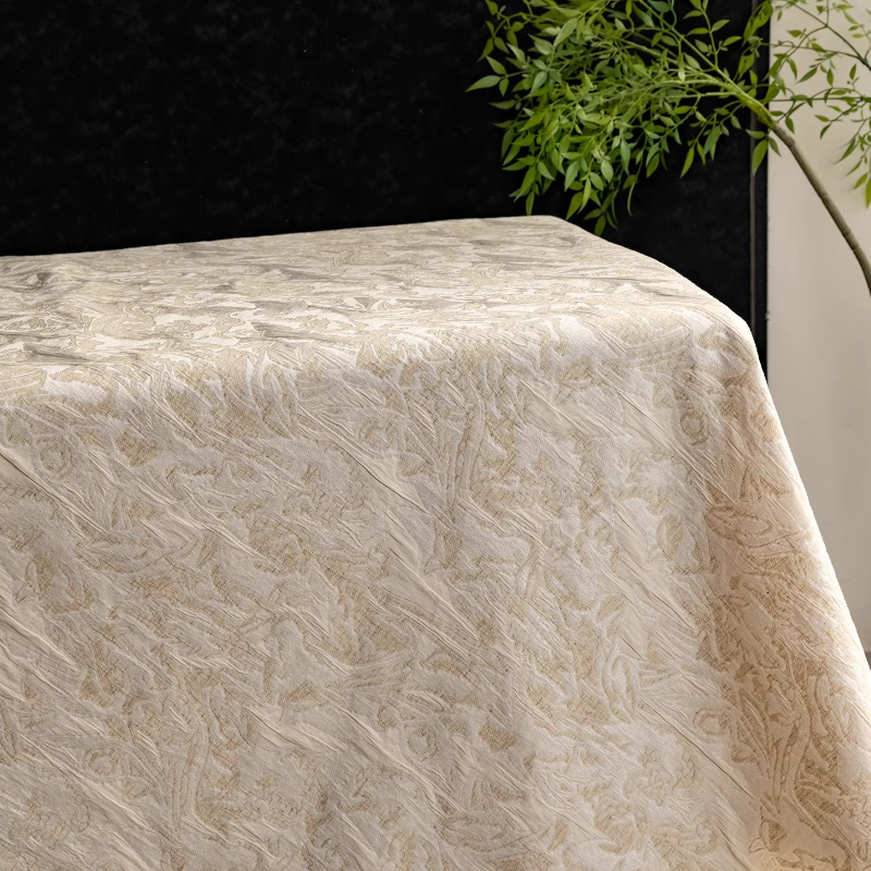 Beige Linen Jacquard Fabric Fl - Home Textiles Designer incelemesi ve fiyatı