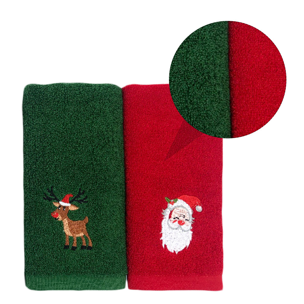 2Pcs Christmas Cotton Towel Xm - Home Textiles Pakistan incelemesi ve fiyatı