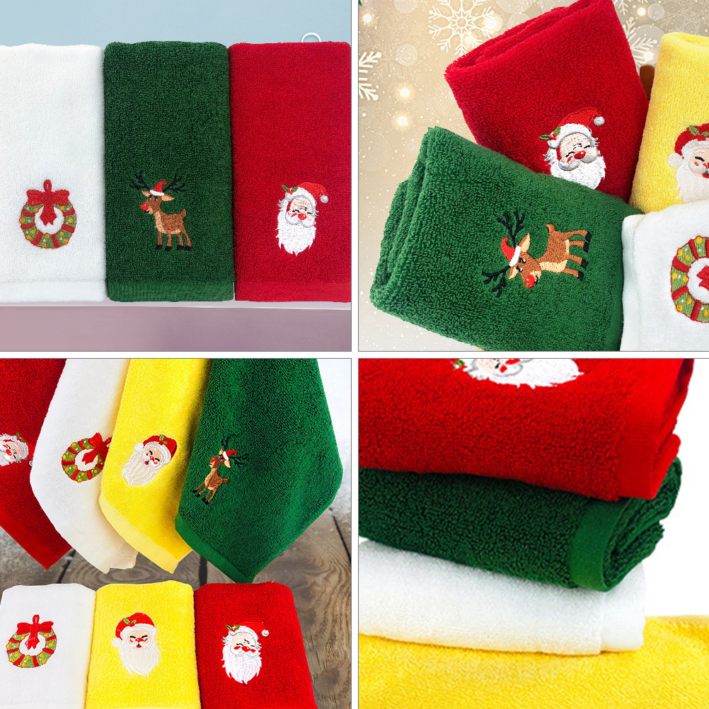 2Pcs Christmas Cotton Towel Xm - Home Textiles Pakistan incelemesi ve fiyatı