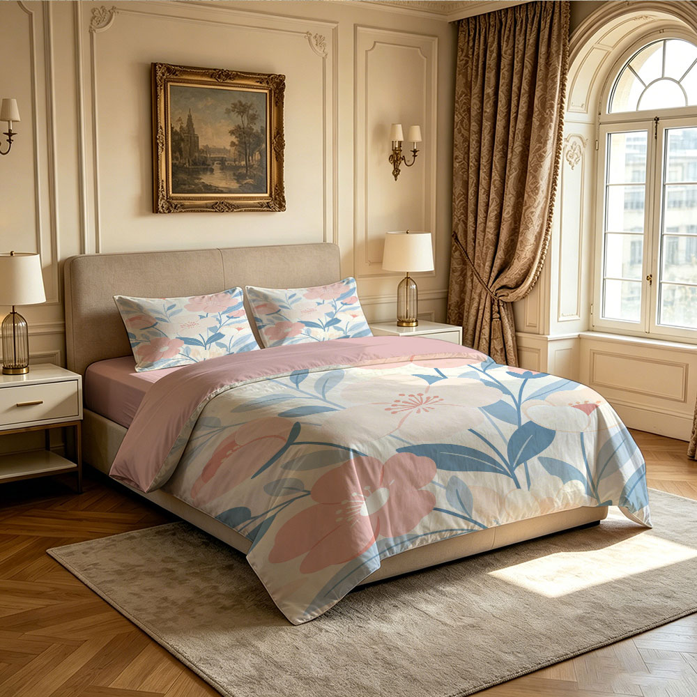 3pcs Floral Print Coreless Duv - Home Textiles Products incelemesi ve fiyatı