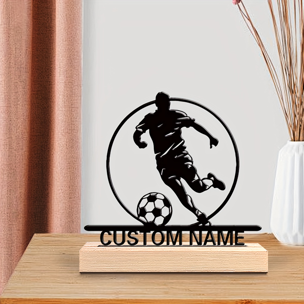 Custom Soccer Player Metal Sta - Home Textiles Products incelemesi ve fiyatı