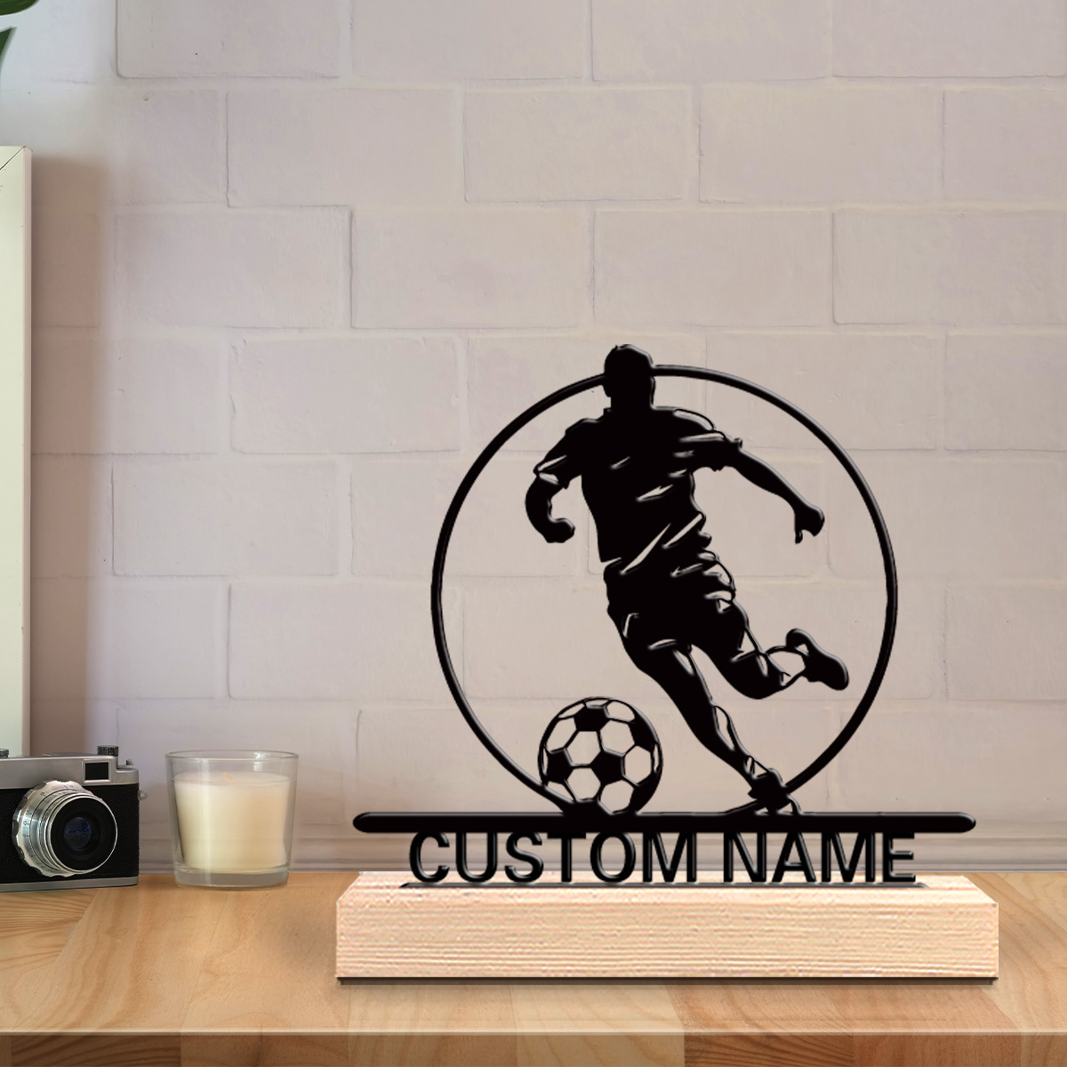 Custom Soccer Player Metal Sta - Home Textiles Products incelemesi ve fiyatı