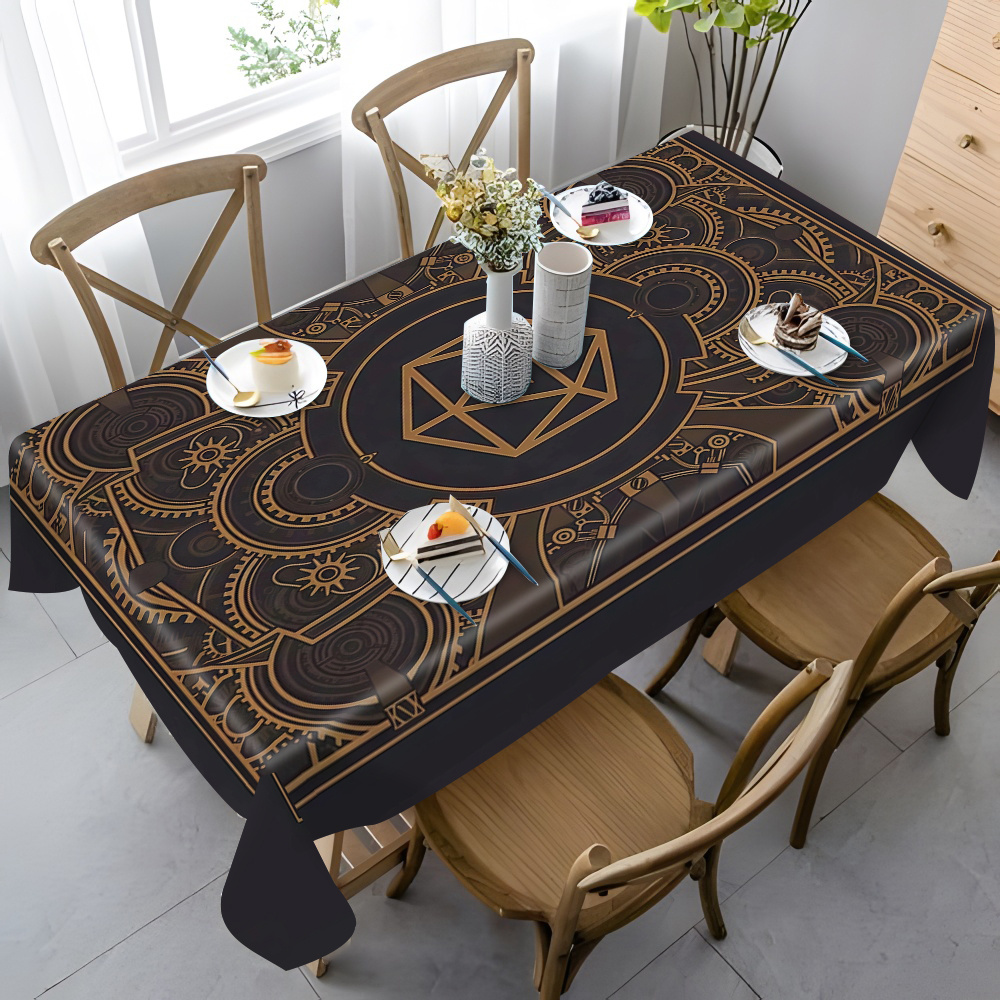 Steampunk Black Golden Gear Pa - Home Textiles Products incelemesi ve fiyatı