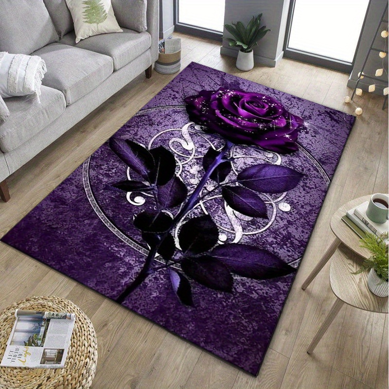Purple Leaf Rug for Elegant Of - Home Textiles Designer incelemesi ve fiyatı