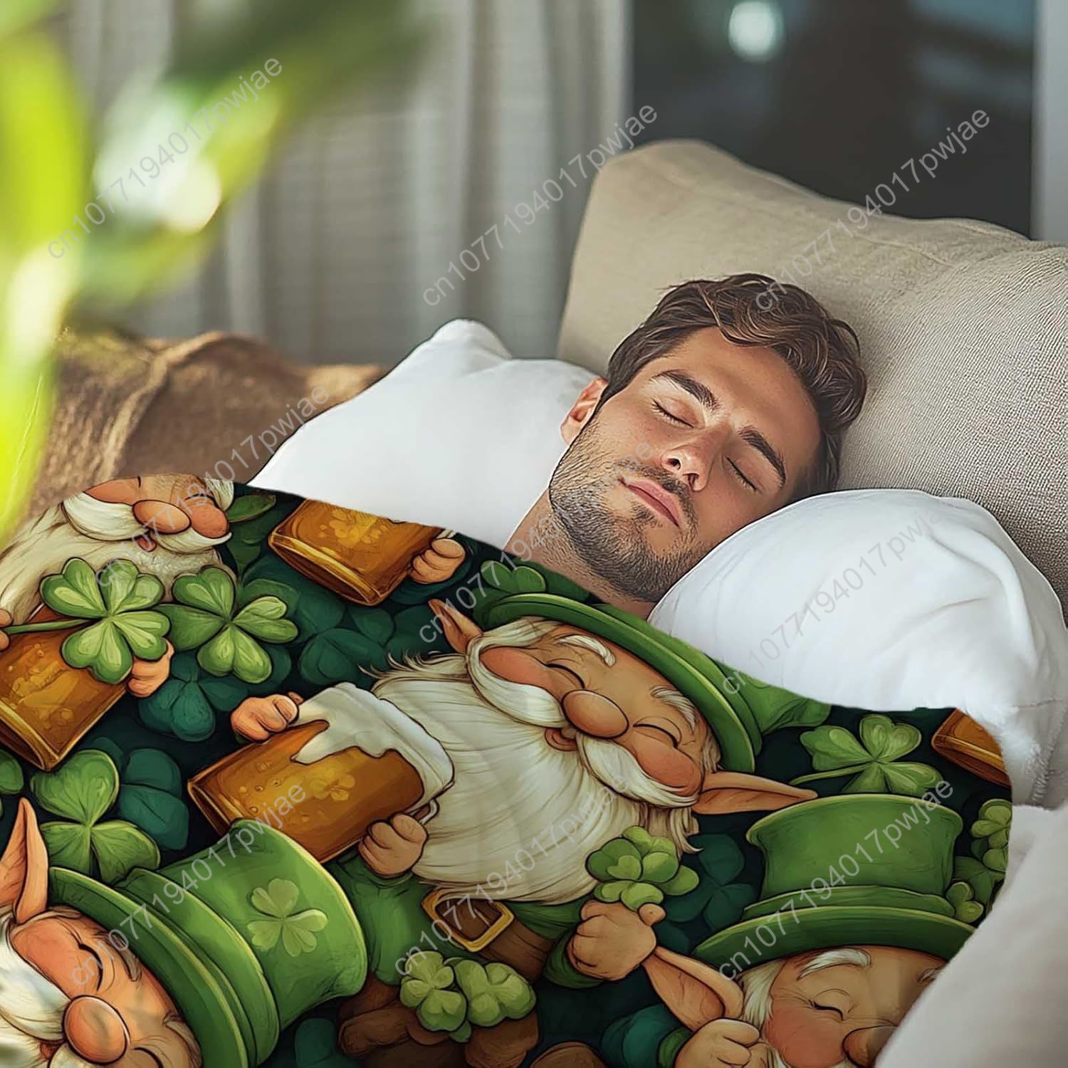 St. Patrick’s Day Gnome Throw  - Home Of Textiles incelemesi ve fiyatı