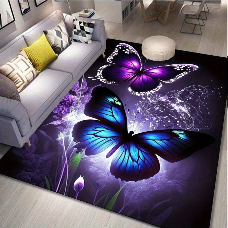 Vibrant Butterfly and Purple F - Home Art Textiles incelemesi ve fiyatı