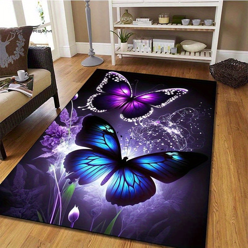 Vibrant Butterfly and Purple F - Home Art Textiles incelemesi ve fiyatı