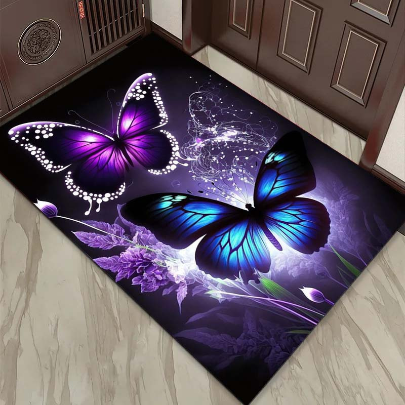 Vibrant Butterfly and Purple F - Home Art Textiles incelemesi ve fiyatı