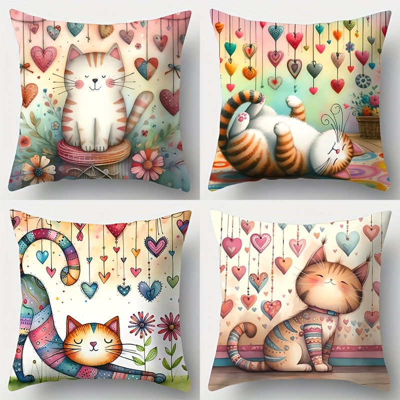 Pillow Covers Set of 1 or 4 Cu - Pillow Insert 18X18 incelemesi ve fiyatı