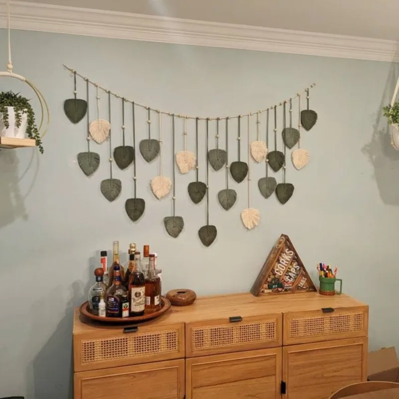 1 Pc Green Leaves Garland, Mac - Home Art Textiles incelemesi ve fiyatı