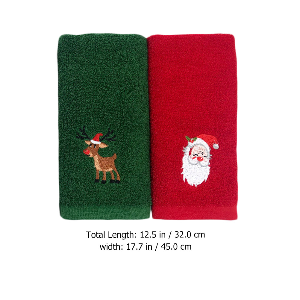 2pcs Christmas Cotton Towel Se - Home Textiles Pakistan incelemesi ve fiyatı