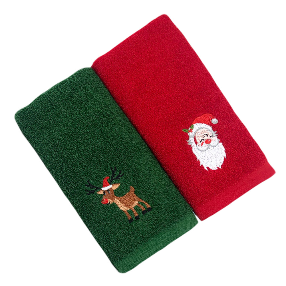 2pcs Christmas Cotton Towel Se - Home Textiles Pakistan incelemesi ve fiyatı