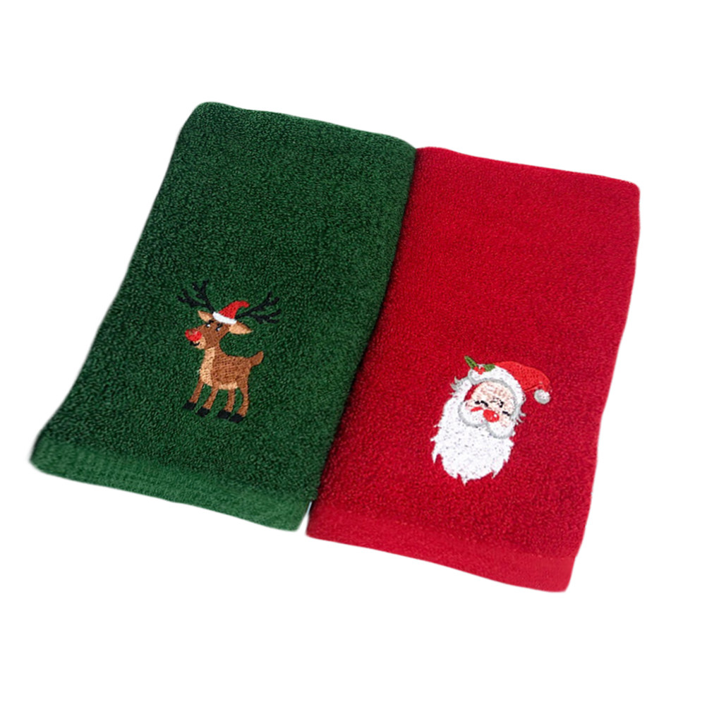 2pcs Christmas Cotton Towel Se - Home Textiles Pakistan incelemesi ve fiyatı