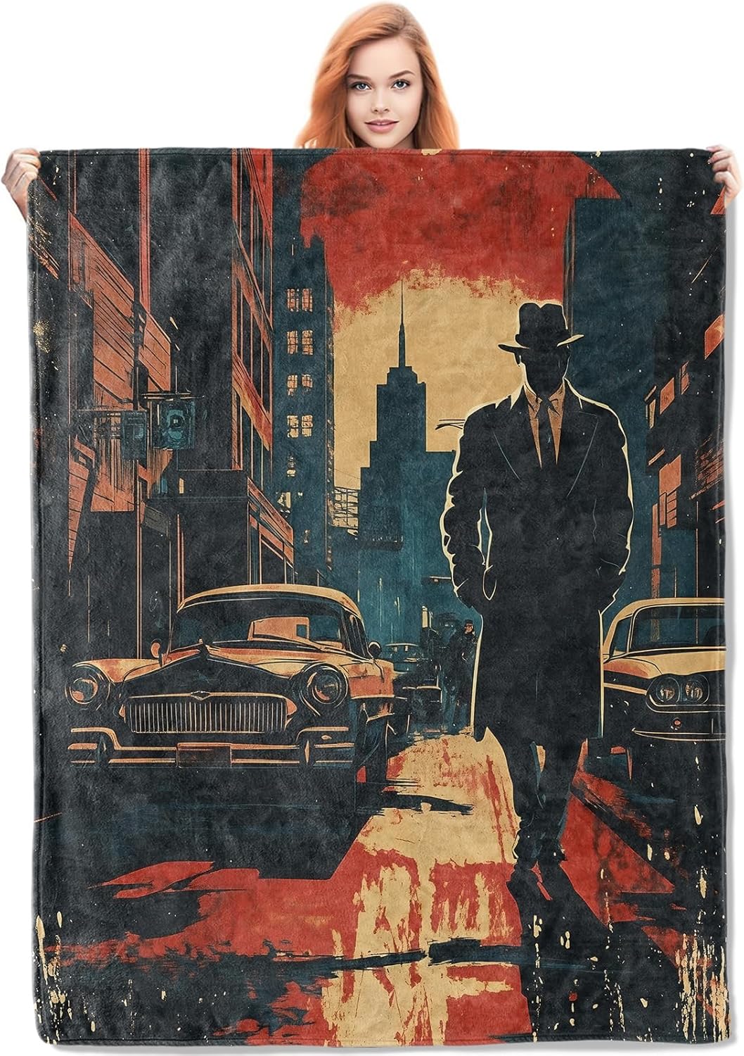 Noir Detective Blanket Gifts f - Home Of Textiles incelemesi ve fiyatı