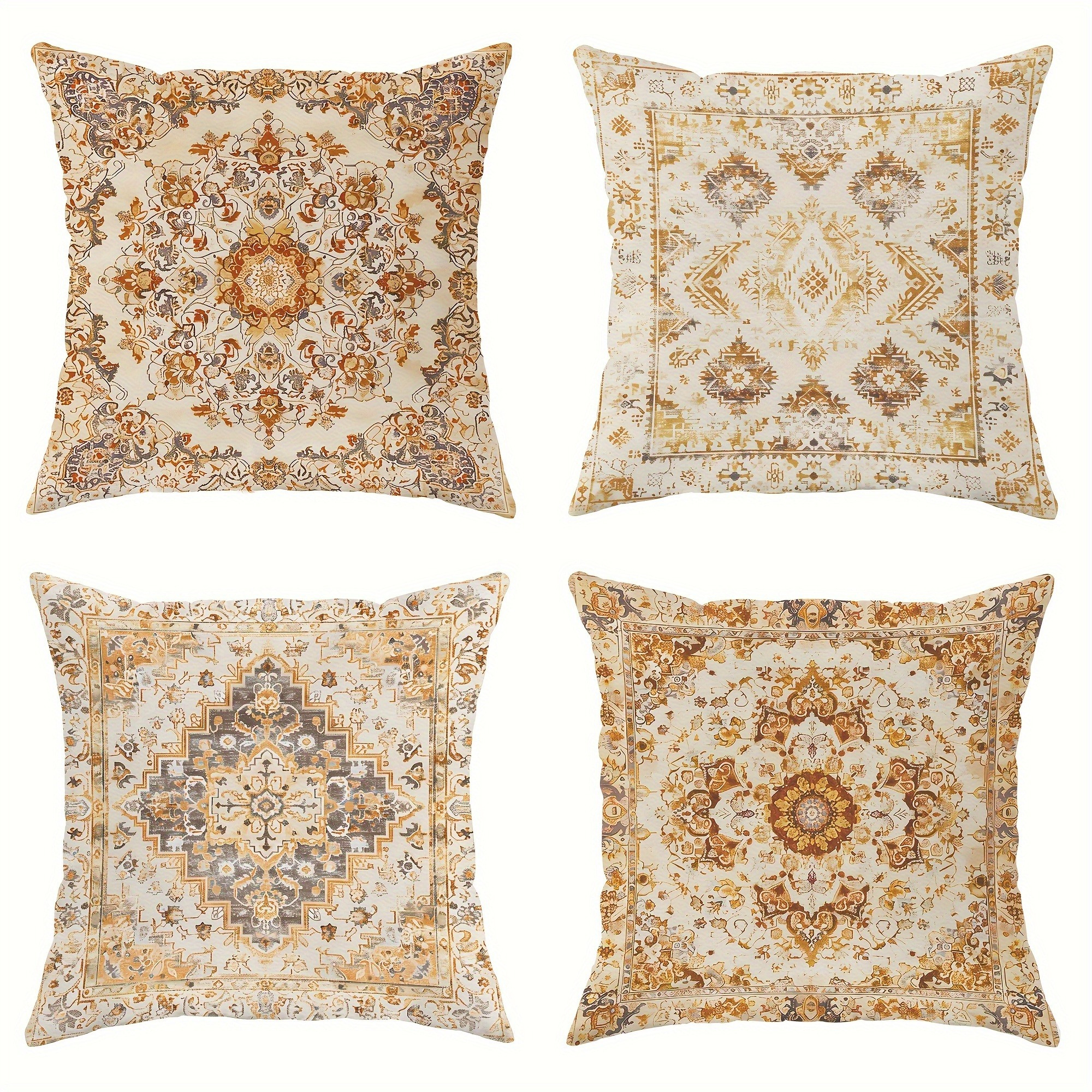 Pillow Covers Set of 4 Bohemia - Pillow Insert 18X18 incelemesi ve fiyatı