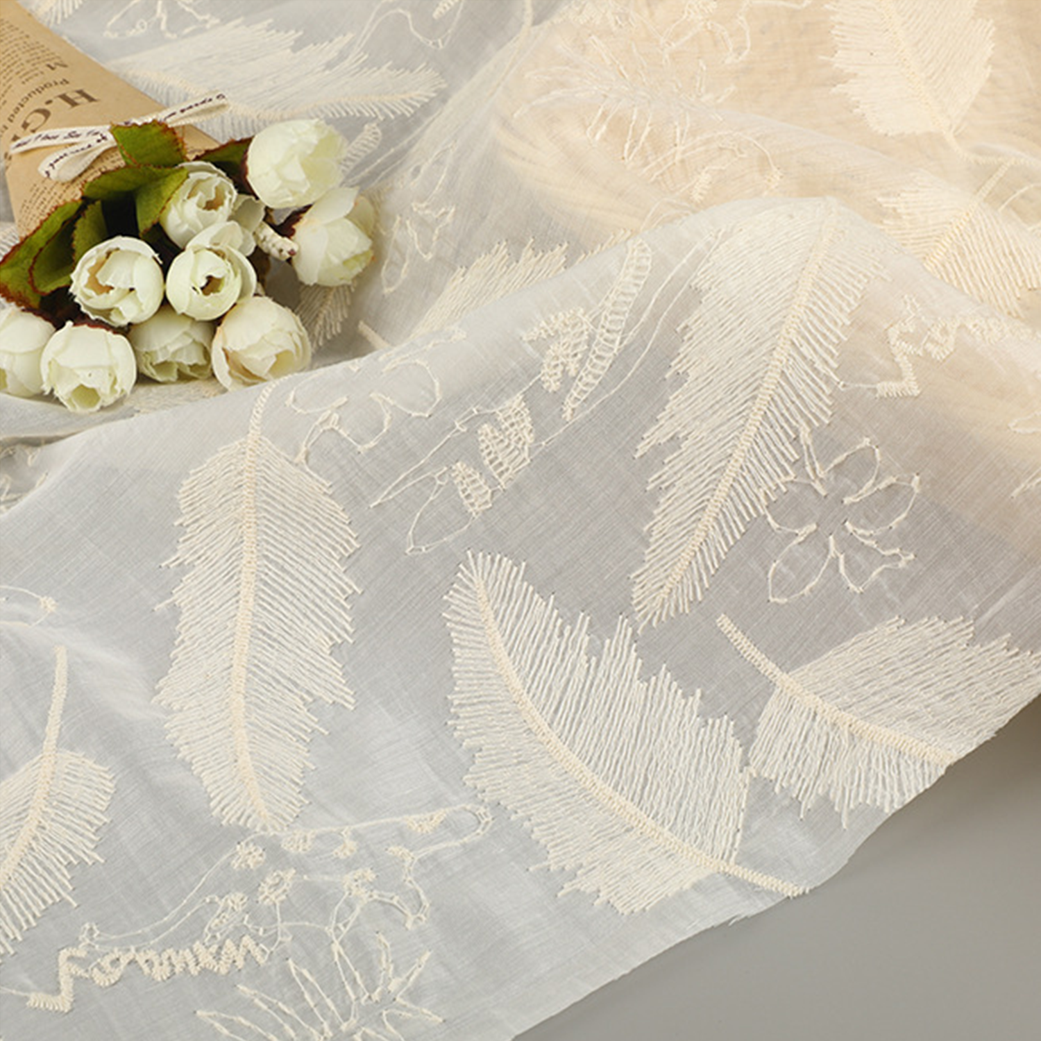5 Yards Silk Cotton Embroidery - Home Textiles Suppliers incelemesi ve fiyatı