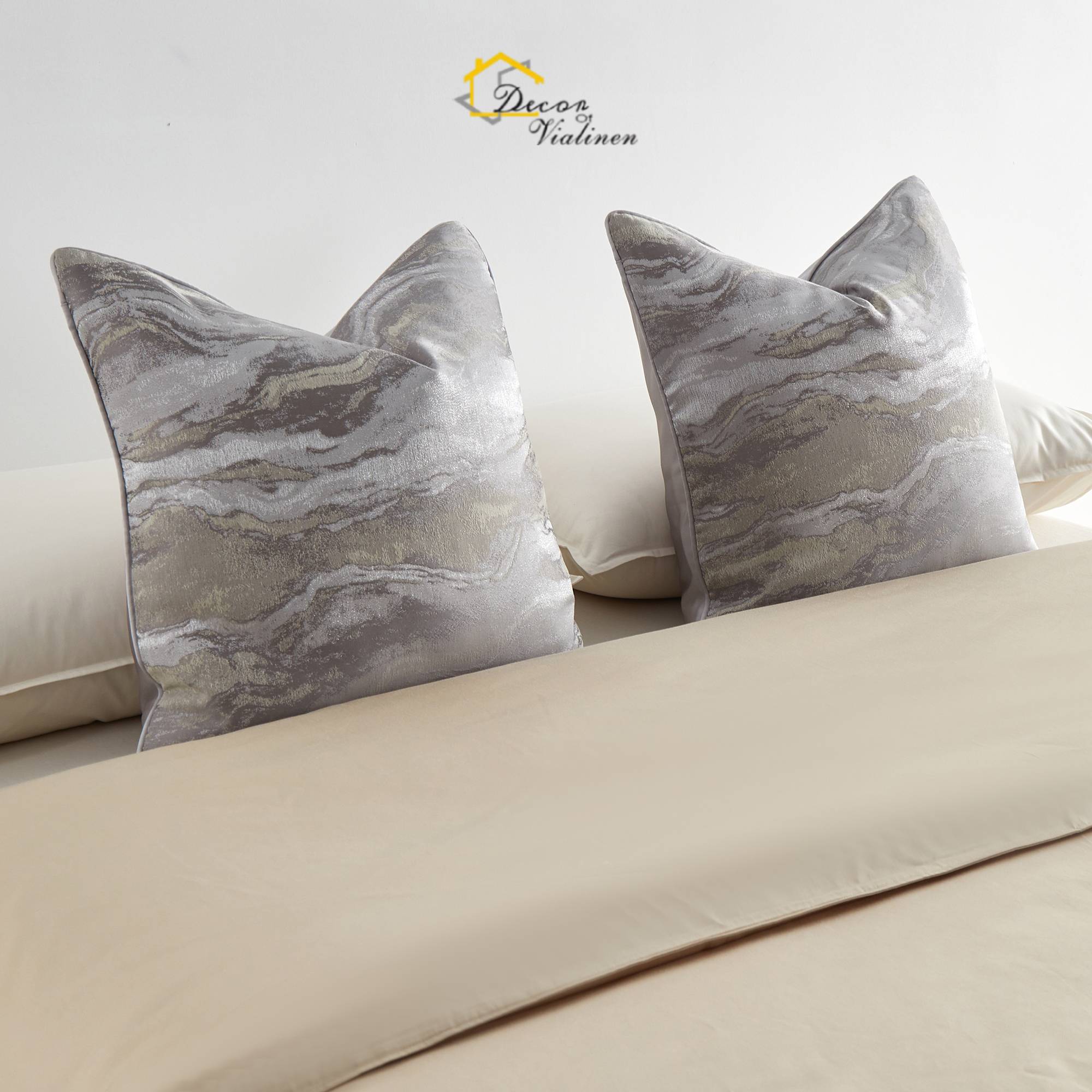 1pc Luxury Beige Abstract Pill - Pillow Insert 18X18 incelemesi ve fiyatı